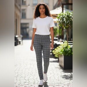 LOFT FASHION CHECKERED PANTS